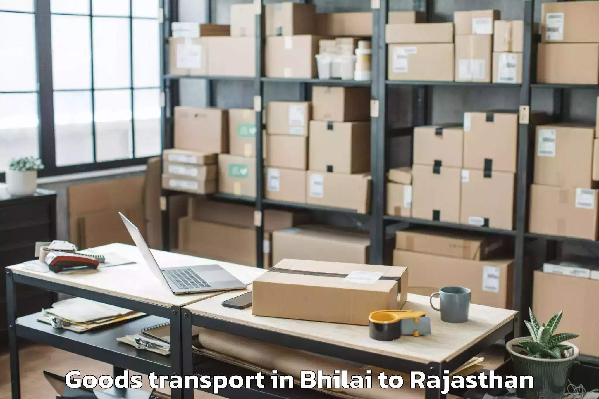 Easy Bhilai to Rajgarh Rajasthan Goods Transport Booking